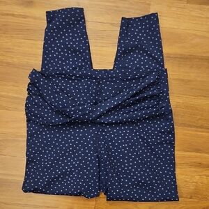 Nike Navy Polka Dot Leggings Size Large